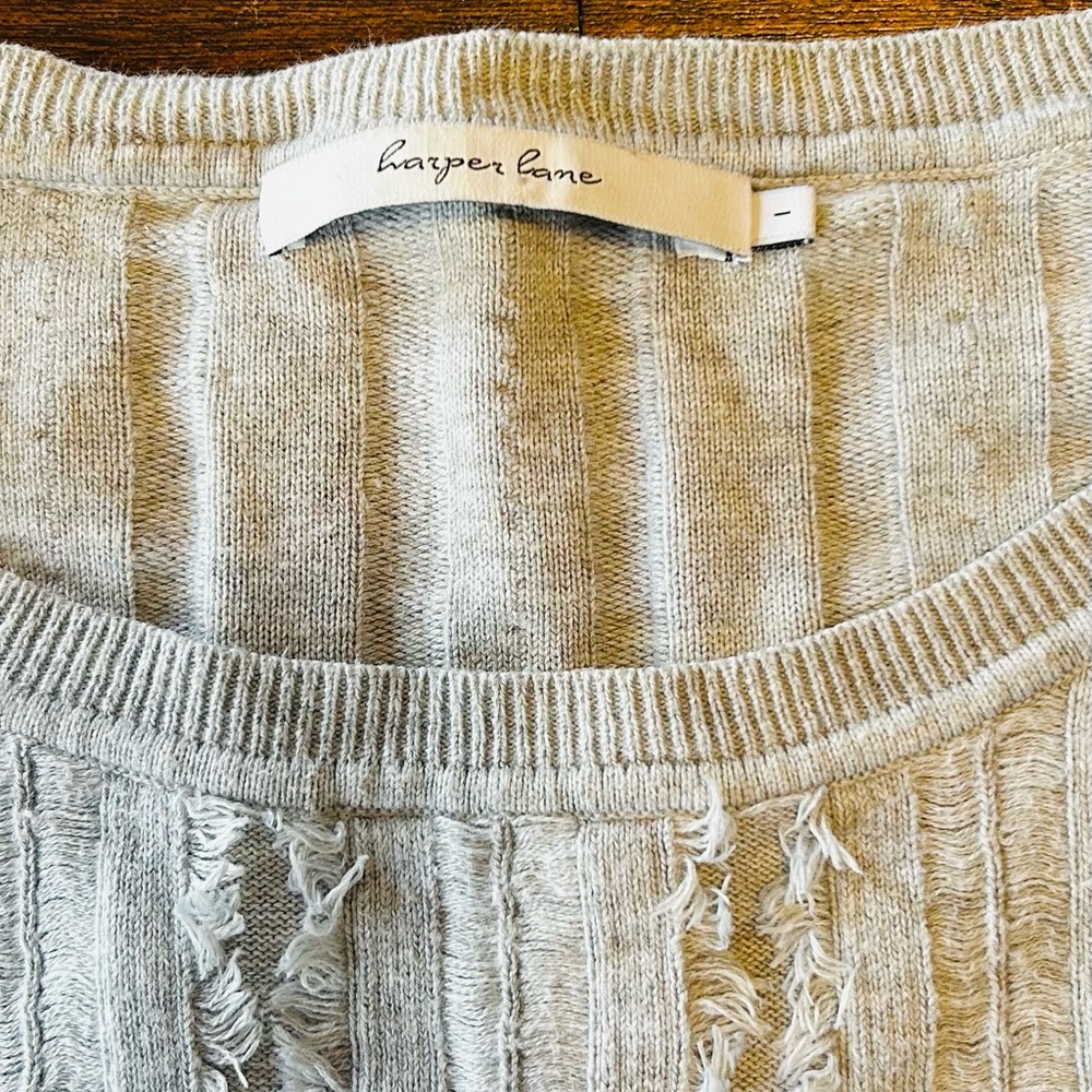 Textured Grey Sweater - Picture 3 of 4